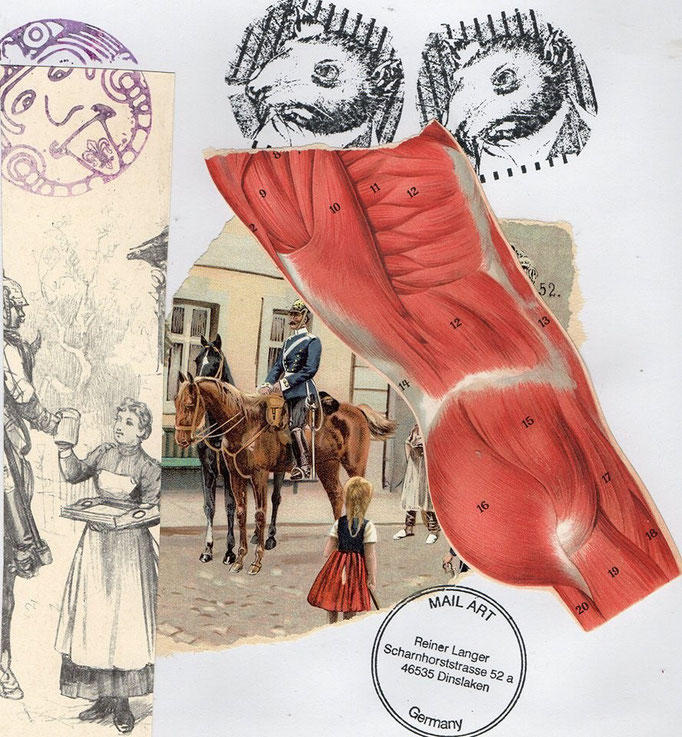 Ausgehende MAIL - ART Projekt " WAR " by Reiner Langer   an Jürgen O. Olbrich , DEUTSCHLAND 