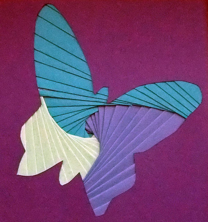 Iris Folding Schmetterling Abstrakt