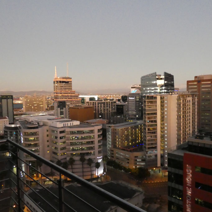 Kapstadt von unserem Balkon aus gesehen