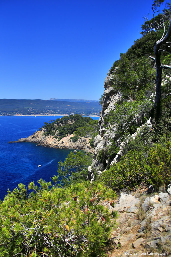 Ausblick auf der Wanderung von La Madrague Richtung Port d'Alon