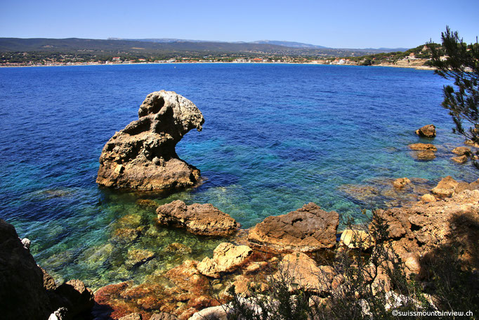 Ausblick auf der Wanderung von La Madrague Richtung Port d'Alon