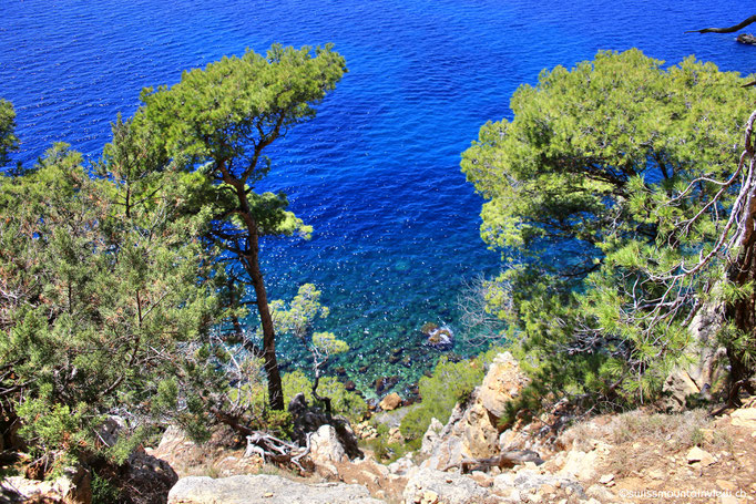 Ausblick auf der Wanderung von La Madrague Richtung Port d'Alon