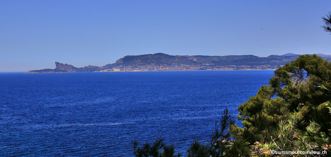 Ausblick auf der Wanderung von La Madrague Richtung Port d'Alon