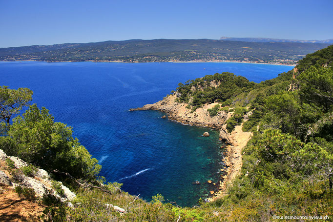 Ausblick auf der Wanderung von La Madrague Richtung Port d'Alon