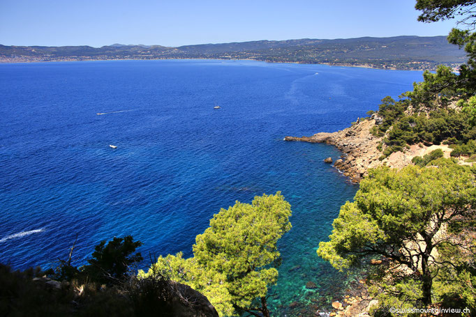 Ausblick auf der Wanderung von La Madrague Richtung Port d'Alon