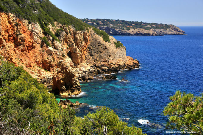 Ausblick auf der Wanderung von La Madrague Richtung Port d'Alon