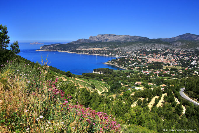 Route des Crêtes - Blick hinunter nach Cassis