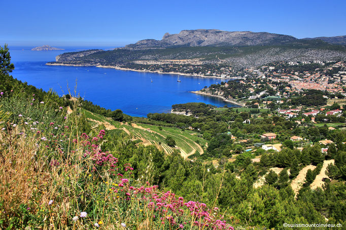 Route des Crêtes - Blick hinunter nach Cassis