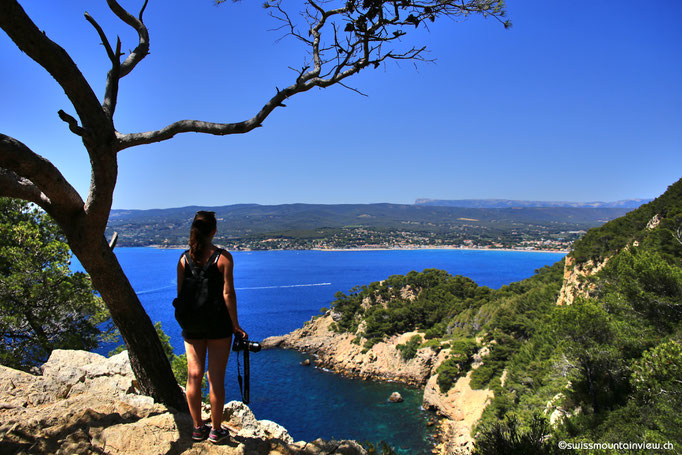 Ausblick auf der Wanderung von La Madrague Richtung Port d'Alon