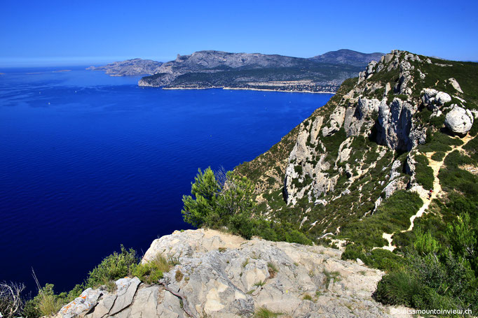 Route des Crêtes - Blick hinunter nach Cassis