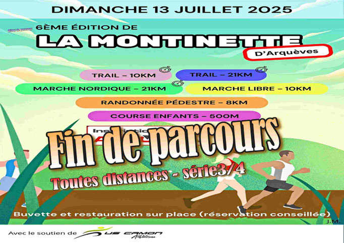 Arrivée 3/4 (toutes distances)
