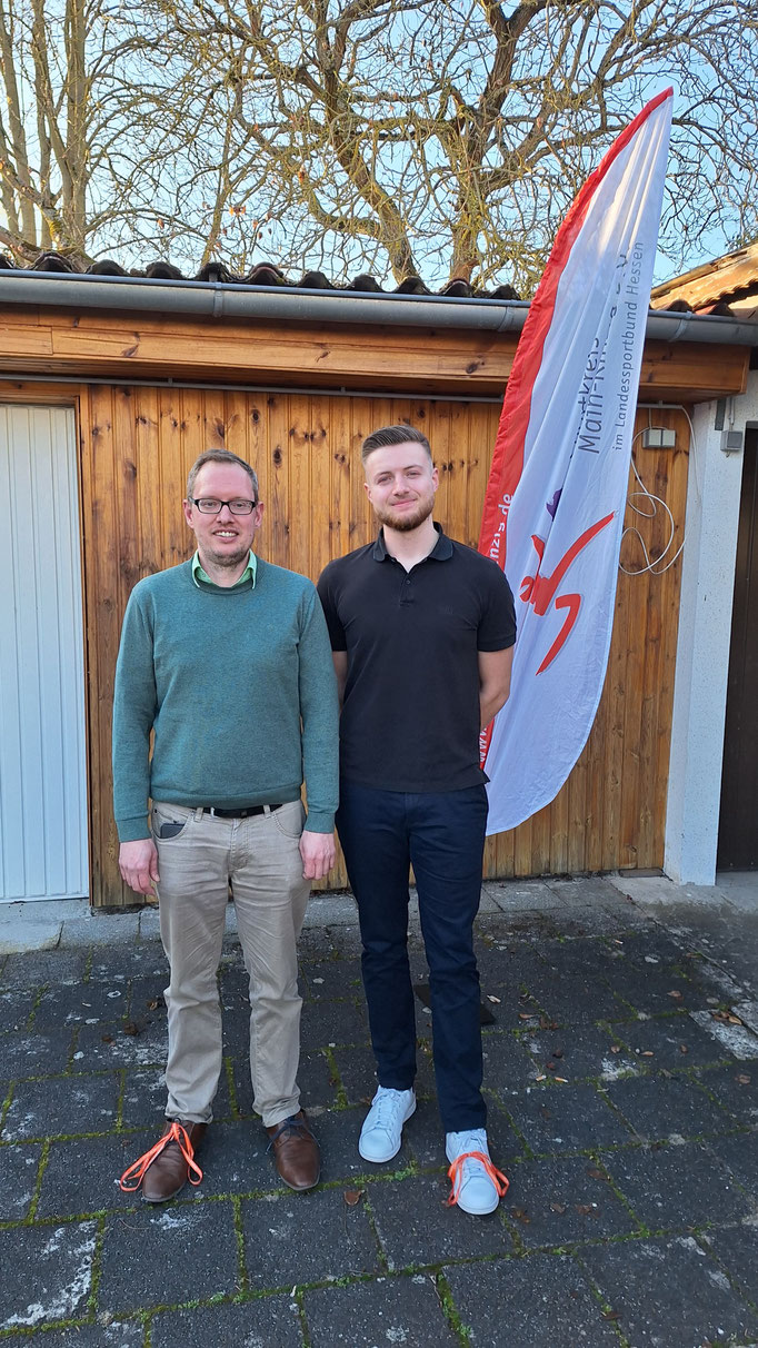 Christopher Overbeck, Beisitzer Sportkreisjugend Main-Kinzig und Robin Lenz, Jugendwart Sportkreisjugend Main-Kinzig