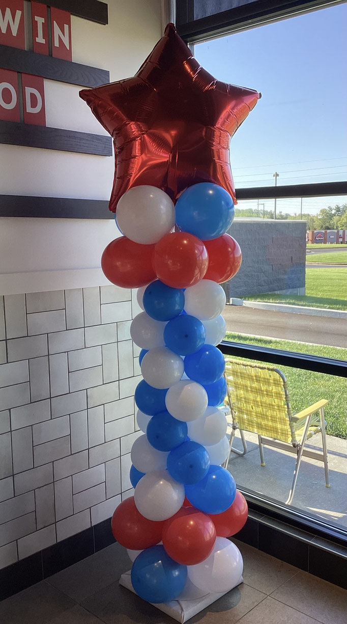 Air-Filled Balloon Column Wendy's