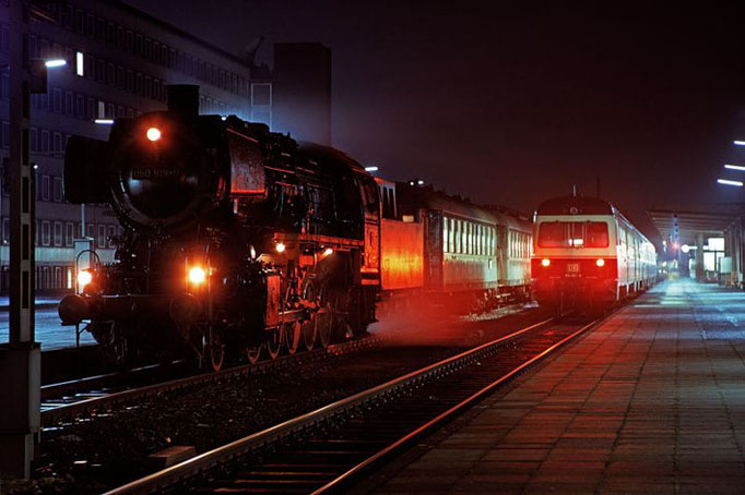 Dampf und Diesel, Brg-Hbf, ca 1974  I  Copyright by Stiftung Eisenbahn Archiv Braunschweig