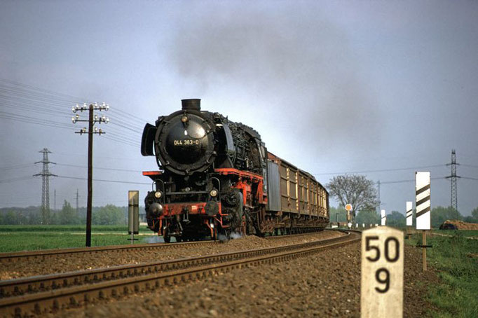 Güterzug nach Lehrte, Wierthe 1972  I  Copyright by Stiftung Eisenbahn Archiv Braunschweig