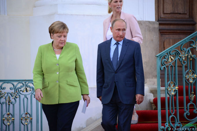Besuch Wladimir Wladimirowitsch Putin bei Angela Merkel auf Schloss Meseberg