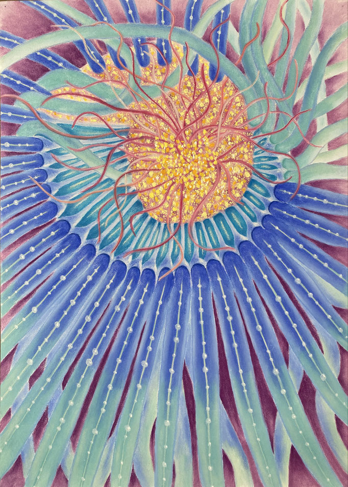 Jellyfish Secrets No 6, 2025 | 70x50cm | Pastel op papier