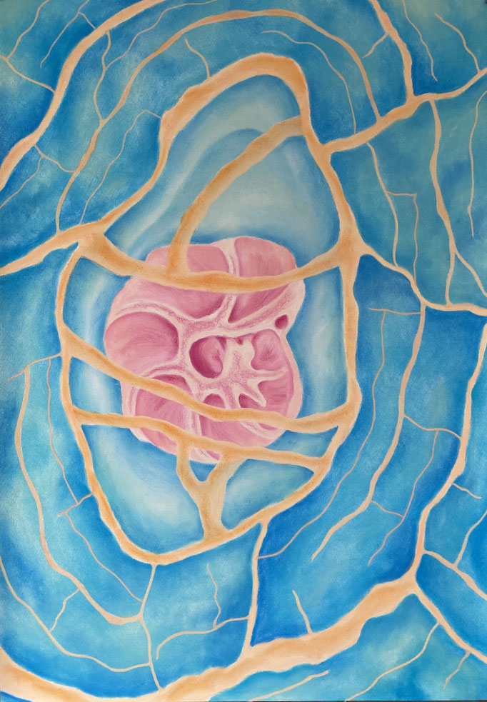 Core (1), 2025 | 100x70cm |  Pastel op papier 