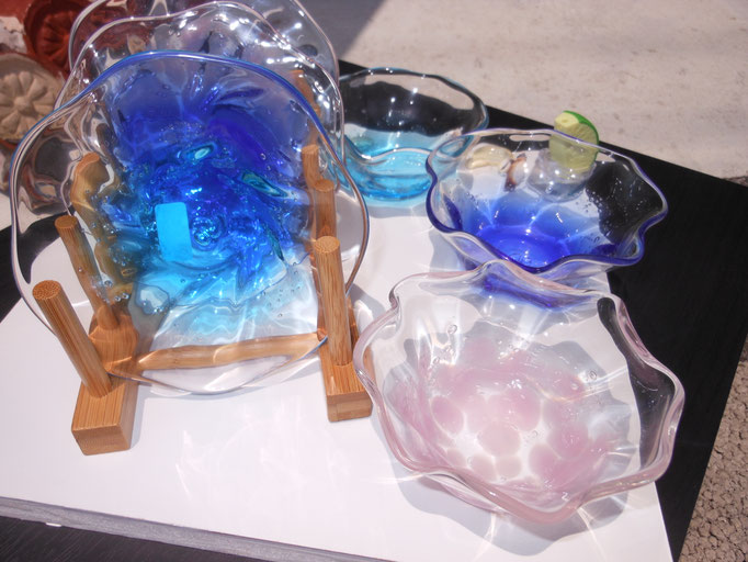 沖縄琉球ガラススタンド 楽天市場】沖縄 土産 写真立て メモスタンド 琉球ガラス フォト