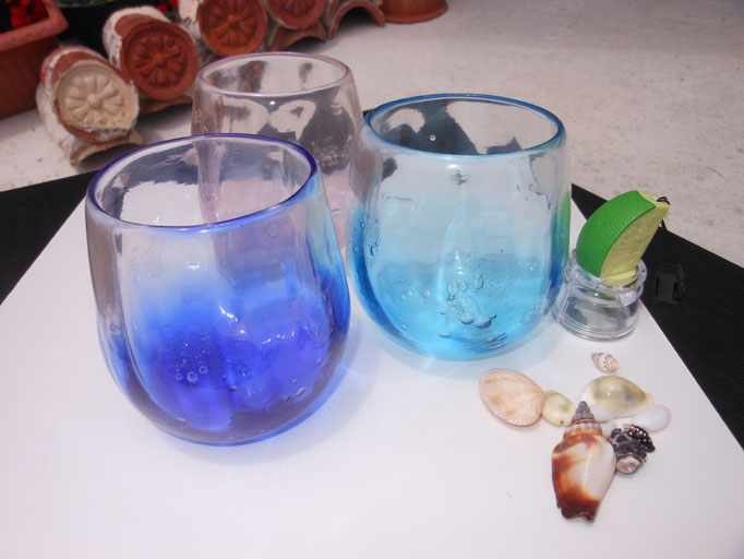 沖縄琉球ガラススタンド 美品》沖縄 琉球グラス スタンドライト フロアスタンドの通販 by