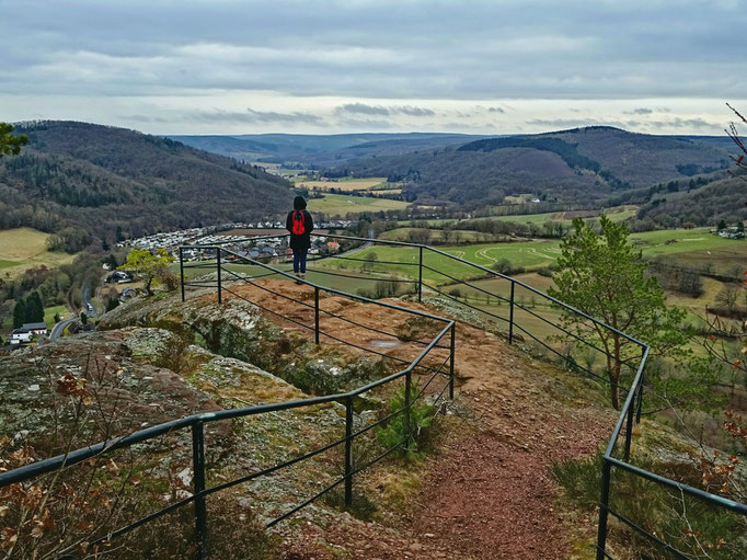 Nideggen - Ausblick von Bundsandsteinroute