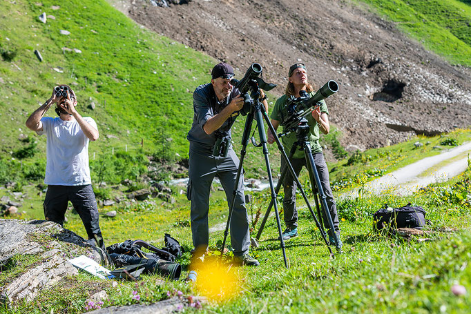 Dreharbeiten im Nationalpark Hohe Tauern / Filming in the Hohe Tauern National Park