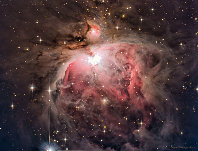 Orionnebel (M42) im Sternbild Orion. Entfernung ca.1250 Lichtjahre. Aufgenommen am 7.11.2013