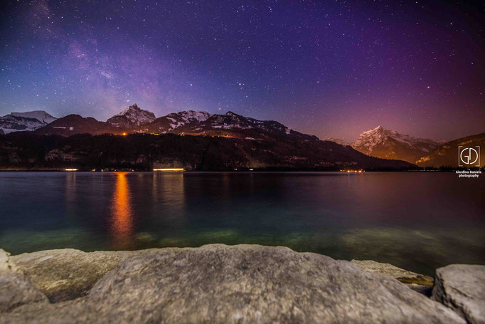 Walensee mit Sicht Richtung Glarneralpen