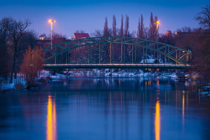 Genzmer Brücke im Winter