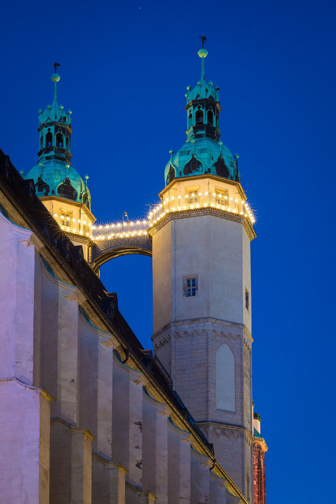 Hausmannstürme mit Beleuchtung