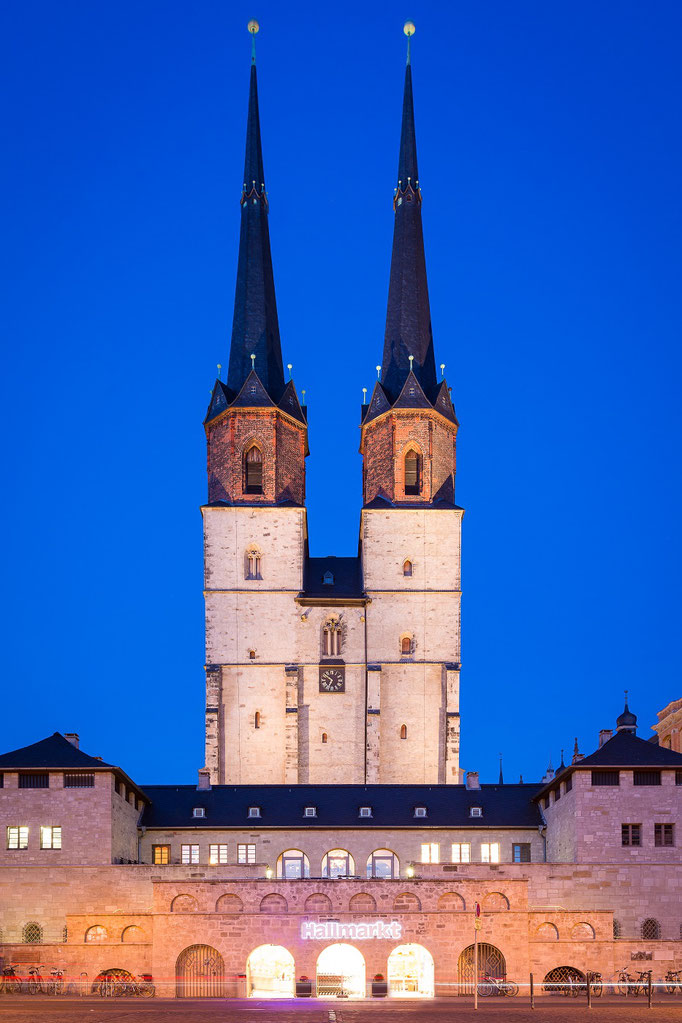 Hallmarkt und Blaue Türme in Halle (Saale)