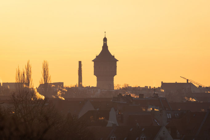 Wasserturm Nord, fotografiert vom Ochsenberg