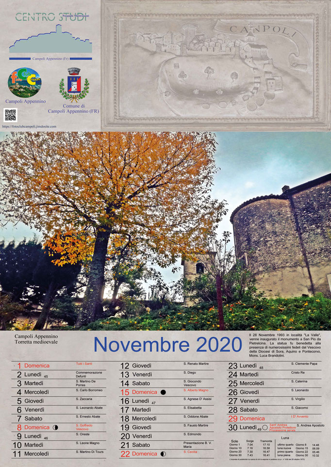 Foto Club Campoli_Calendario Novembre 2020
