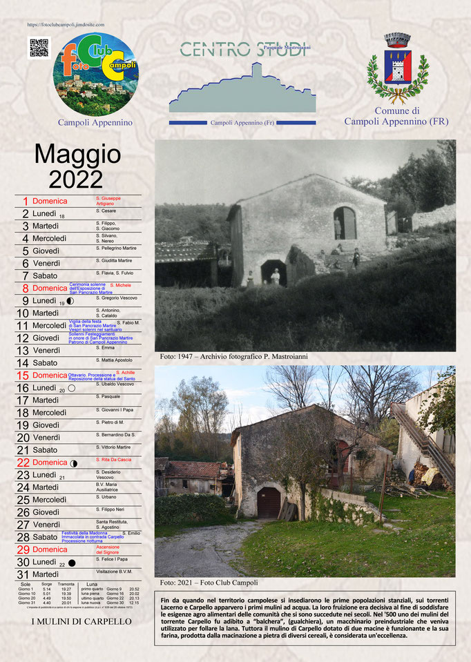 Foto Club Campoli_ Calendario Maggio 2022