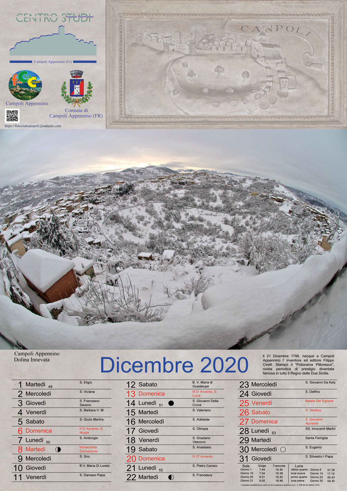 Foto Club Campoli_Calendario Dicembre 2020