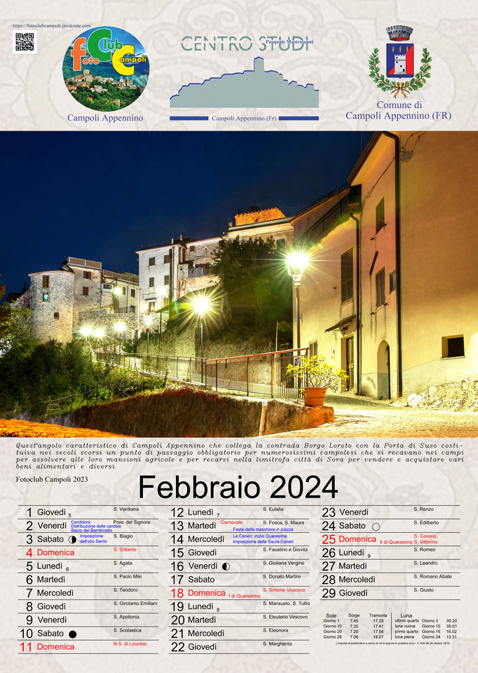 Foto Club Campoli_ Calendario Febbraio 2024