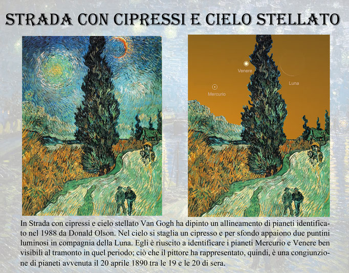 Strada con cipressi
