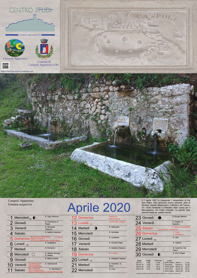 Foto Club Campoli_Calendario Aprile 2020