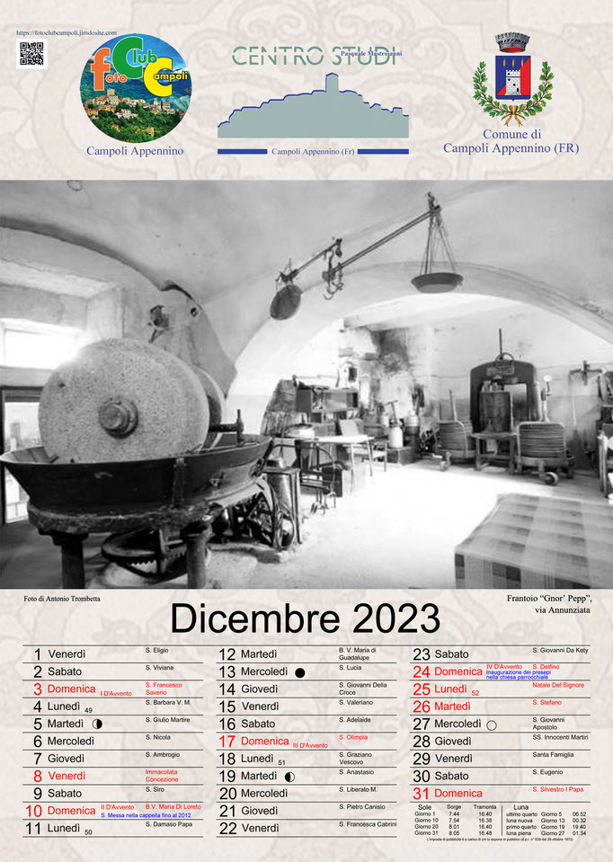 Foto Club Campoli_ Calendario Dicembre 2023