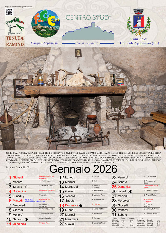 Foto Club Campoli_ Calendario Gennaio 2026