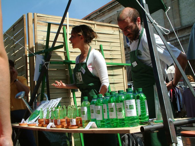 Le stand- spectacle "l'Homme Vert"- Aline Siffert