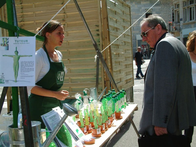 Le stand- spectacle "l'Homme Vert"- Aline Siffert