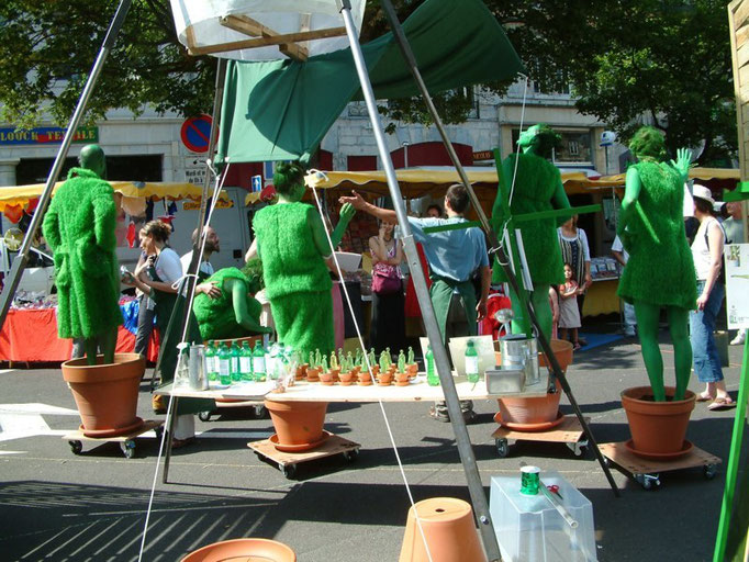 Le stand- spectacle "l'Homme Vert"- Aline Siffert