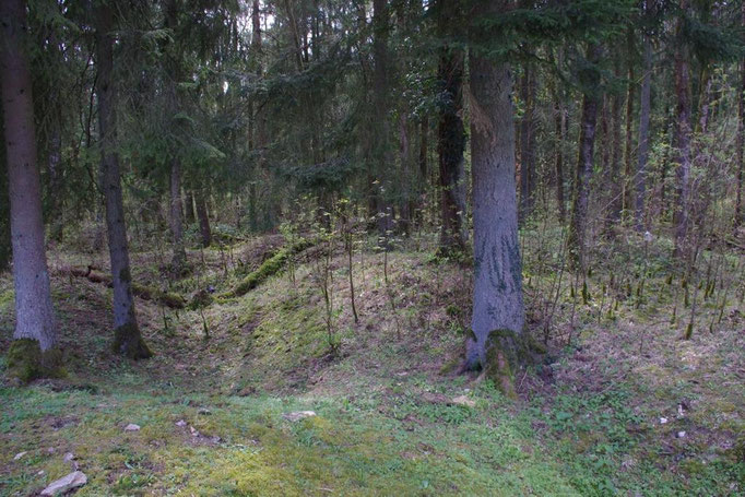 wo damals die Häuser standen.