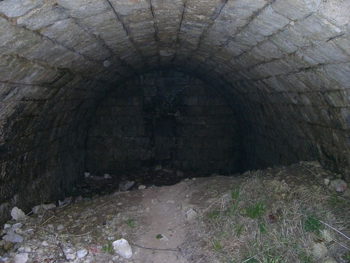 Blick ins Innere der Kasematte