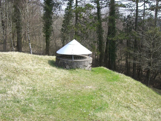 Die Lage der Befestigung direkt am Hang zur Weinbergschlucht