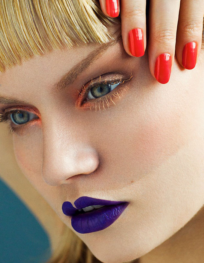 "split" beauty editorial for makeupmymood - photography: anne højlund-nicolajsen - makeup/hair/concept: anie lamm-siu - model: martina dimitrova @wienermodels
