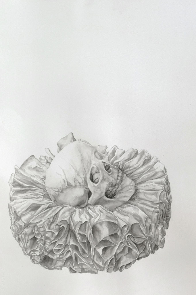 une fin de renaissance - fev17 - encre sur papier Arches 300g, 56x76cm