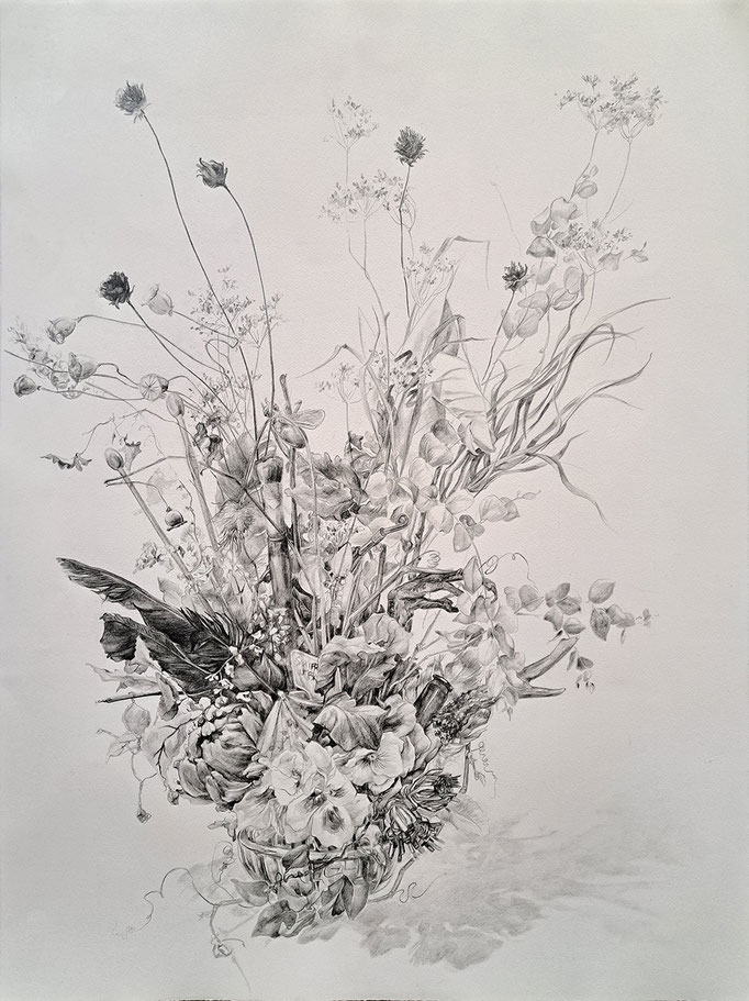 Ende Neu - jan25 - crayon de papier sur feuille Arches, 76x56cm