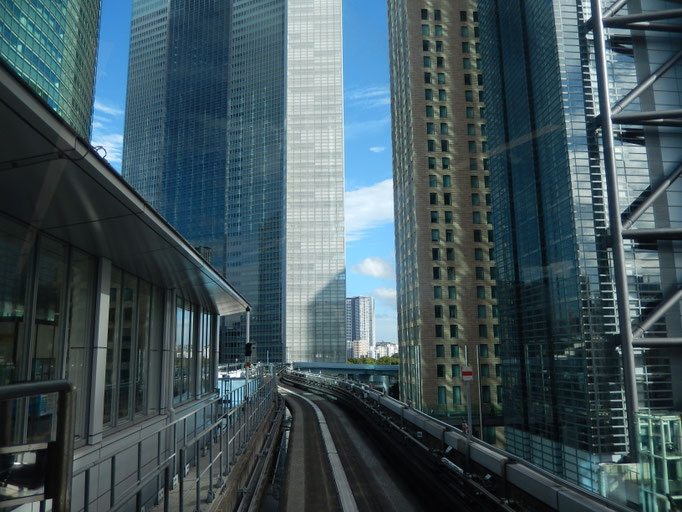Skyscrapers along Yurikamome